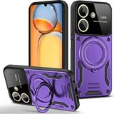 Marsilyan™- Xiaomi Redmi 13C Kılıf Joy Lens Standlı Kapak - Mor