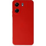 Marsilyan™- Xiaomi Redmi 13C Kılıf Nano Içi Kadife Silikon - Kırmızı