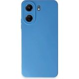 Marsilyan™- Xiaomi Redmi 13C Kılıf Nano Içi Kadife Silikon - Mavi