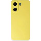 Marsilyan™- Xiaomi Redmi 13C Kılıf Nano Içi Kadife Silikon - Sarı