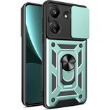 Marsilyan™- Xiaomi Redmi 13C Kılıf Pars Lens Yüzüklü Silikon - Yeşil