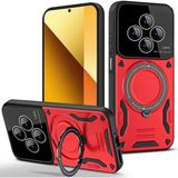 Marsilyan™- Xiaomi Redmi 14C Kılıf Joy Lens Standlı Kapak - Kırmızı