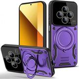 Marsilyan™- Xiaomi Redmi 14C Kılıf Joy Lens Standlı Kapak - Mor