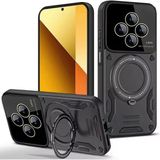 Marsilyan™- Xiaomi Redmi 14C Kılıf Joy Lens Standlı Kapak - Siyah