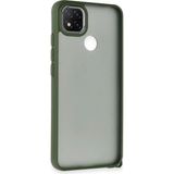 Marsilyan™- Xiaomi Redmi 9c Kılıf Elegant Kapak - Yeşil