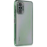 Marsilyan™- Xiaomi Redmi Note 10 Pro Kılıf Razer Lensli Silikon - Yeşil