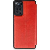 Marsilyan™- Xiaomi Redmi Note 12 Pro 4g Kılıf Flip Cover - Kırmızı