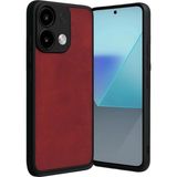 Marsilyan™- Xiaomi Redmi Note 13 Pro 4g Kılıf Aras Deri Kapak - Kırmızı