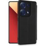 Marsilyan™- Xiaomi Redmi Note 13 Pro 4g Kılıf Flip Cover - Siyah