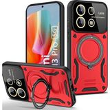 Marsilyan™- Xiaomi Redmi Note 13 Pro 5g Kılıf Joy Lens Standlı Kapak - Kırmızı