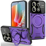 Marsilyan™- Xiaomi Redmi Note 13 Pro 5g Kılıf Joy Lens Standlı Kapak - Mor