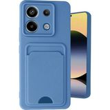 Marsilyan™- Xiaomi Redmi Note 13 Pro 5g Kılıf Kelvin Kartvizitli Silikon - Mavi
