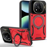 Marsilyan™- Xiaomi Redmi Note 14 Pro 5g Kılıf Joy Lens Standlı Kapak - Kırmızı