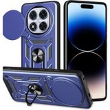Marsilyan™- Xiaomi Redmi Note 14 Pro Plus Kılıf Pars Lens Yüzüklü Silikon - Lacivert