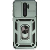 Marsilyan™- Xiaomi Redmi Note 8 Pro Kılıf Pars Lens Yüzüklü Silikon - Yeşil