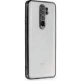 Marsilyan™- Xiaomi Redmi Note 8 Pro Kılıf Razer Lensli Silikon - Siyah