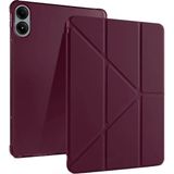 Marsilyan Xiaomi Redmi Pad Pro 12.1 Kılıf Kalemlikli Mars Tablet Kılıfı - Mürdüm - Renkli