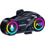 Marsilyan Y13 Motor Kask Kulaklık Rgb Modlu Radyolu Motosiklet Kulaklık 5.3 Bluetooth Intercom - Renkli
