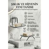 Marsilyan Yapışkanlı ve Ayaklı Sabunluk Seti – Su Giderli, Katı Sabun Kutusu 723055 - Renkli - standart
