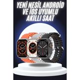 Marsilyan Yeni Nesil Akıllı Saat Çok Yönlü Titreşimli 49 mm Android ve Ios Uyumlu - 01P-Pembe