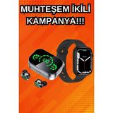 Marsilyan Yeni Nesil Akıllı Saat ve Ucuz Kaliteli Bluetooth Kablosuz Kulaklık Amoled Ekran - 1 - Renkli