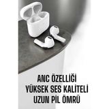 Marsilyan Yeni Nesil Pro Bluetooth Kulaklık Uzun Pil Ömrü Beyaz - 1