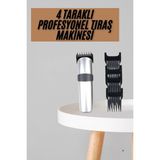 Marsilyan Yeni Nesil Profesyonel Şarjlı Saç Sakal Tıraş Makinesi Ayarlanabilir 4 Taraklı - 1
