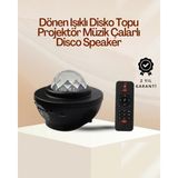 Marsilyan Yıldız & Okyanus Dalga Projektörü – Bluetooth / Usb Hoparlörlü - Çok Renkli
