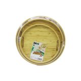 Marsilyan YUVARLAK - 3 BOY BAMBU AHŞAP TEPSİ SETİ 30--35--38CM (4887)