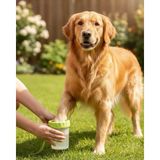 Marsilyan Yuvarlak Başlıklı Köpek Pati Temizleyici Yumuşak Silikon Fırçalı - 1