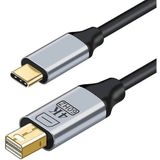 Marsilyan ZR126 Siyah Type-C Mini Dp Çevirici Kablo 1,8 M - Renkli