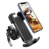 Marspeeder Bisiklet Motosiklet Telefon Montajı, Güvenlik Kilidi ile Süper Kararlı Bisiklet Motosiklet Telefon Tutacağı, Yumuşak Yastık ve Ayarlanabilir Metal Klipsli 4,7 inç - 6,8 inç Telefon ile