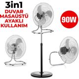 Marsstar Ms-18 90W 18INCH Ayaklı Vantilatör 3 Kademeli Buharsız Yüksek Performans