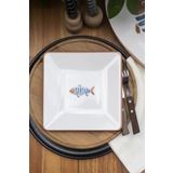 Mart Home Akdeniz Kare Pasta Tabağı 20 Cm