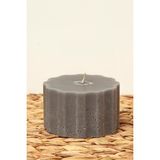 M'art Home Gri Silindir Mum 9*6 cm - 1 Adet - Renkli