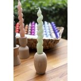M'art Home Spiral Açık Yeşil Şamdan Mum - 1 Adet