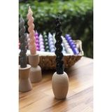 M'art Home Spiral Siyah Şamdan Mum - 1 Adet