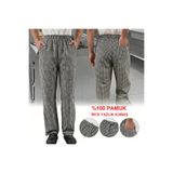 MARTEN AŞÇI PANTOLONU PİTİKARE KARELİ PİYADE PUL KAZAYAĞI PAMUKLU GABARDİN KUMAŞ İŞ PANTOLONU MUTFAK KIYAFETİ