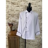 Marten Beyaz Uzun Kol Şef Aşçı Çeketi + Aşçı Pantolonu ( Aşç-Tk 10006) - 2XL - 001-Beyaz