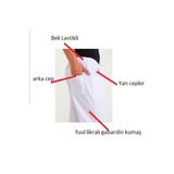 MARTEN KIRIK BEYAZ RENK GABARDİN LİKRALI KUMAŞ BELİ LASTİKLİ AŞÇI PİDECİ FIRINCI PASTANECİ PANTOLON