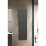 Martha Life Arya 140 cm Siyah %100 Mdf Banyo Boy Dolabı