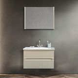 Martha Life Duo 2'li Banyo Dolabı Seti 80 cm - %100 Mdf Lavabolu Banyo Dolabı, Aynalı Üst Dolap