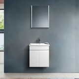 Martha Life Venna 2'li Banyo Dolabı Seti 55 cm - %100 Mdf Lavabolu Alt Dolap ve Aynalı Üst Dolap - Beyaz