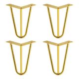 Martı 15 Cm 4 Adet Set Gold Altın Metal Mobilya Ayak Ayağı Üçgen Modern Koltuk Sehpa Masa Tv Ünitesi