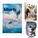 Martı - Anton Çehov ve Dekoratif Köpek Kalemlik - Neşeli Dostlar Planlama Defteri