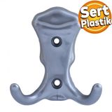 Martı Duvar Vestiyer Portmanto Askısı Dolap Elbise Askılığı Gri Plastik Askı Askılık