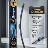 Martigues Arka Silecek Süpürgesi 330MM (13”) | VW Polo IV V Caddy III Golf 4 | Skoda Fabia 2 | BMW X3 Uyumlu - Golf 5