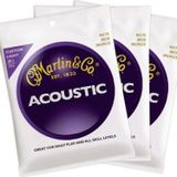 Martin & Co M175Pk3 - 80/20 Bronze (Custom Light) 11-52 Akustik Gitar Teli - 3 Set