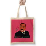 Martin Luther King Bez Çanta Uzun Saplı - Açık Bej - 40 X 40