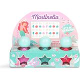 Martinelia Let\'s Be Mermaids Kız Çocuk Su Bazlı Oje ve Tırnak Tasarım Seti - Pembe
